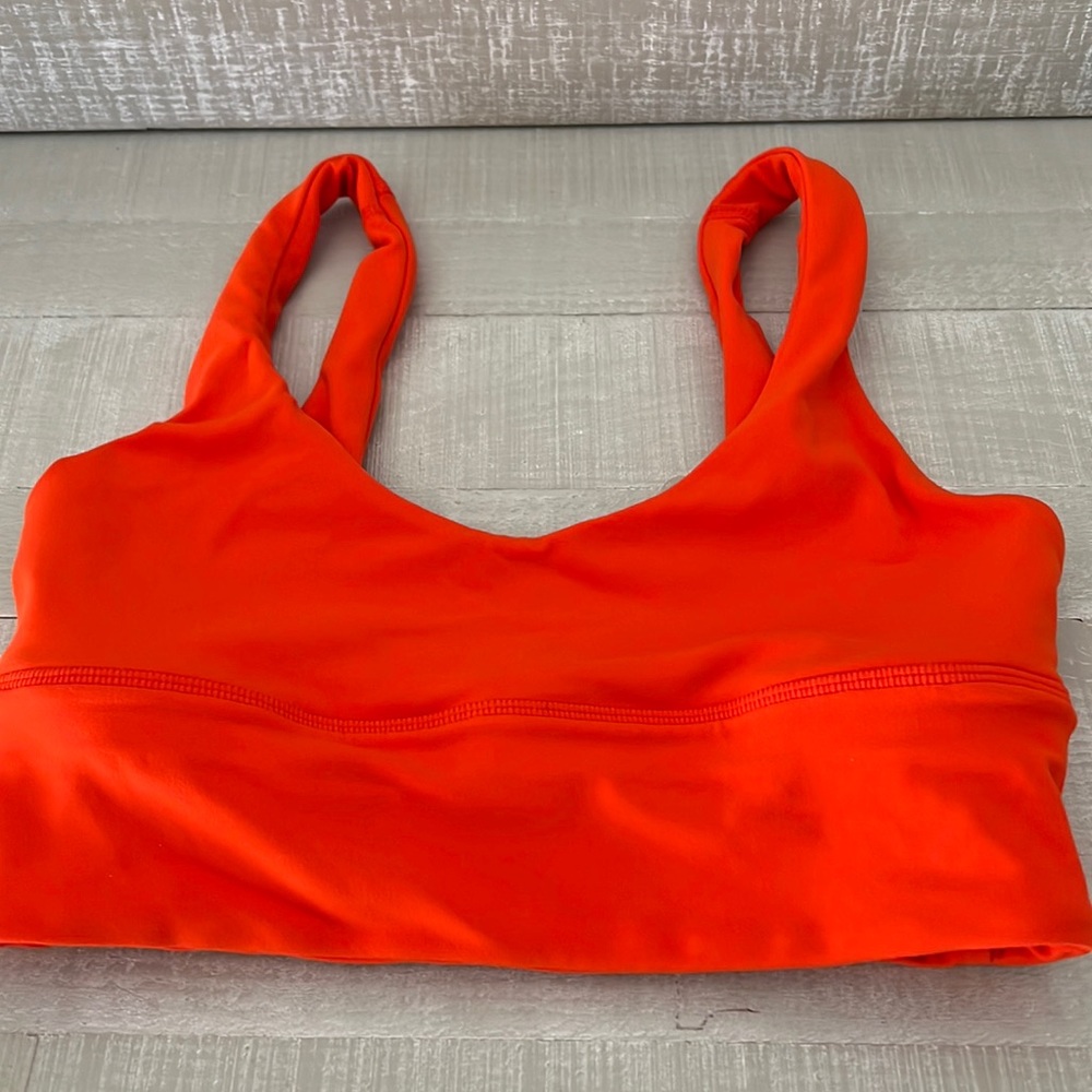 Lululemon align bra size 4 Solar orange